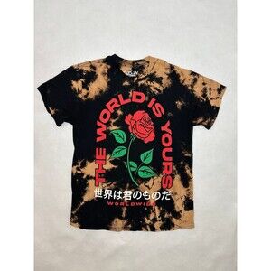 Poison Rose Graphic Tee | Acid Wash Tie Dye Shirt | Medium Streetwear